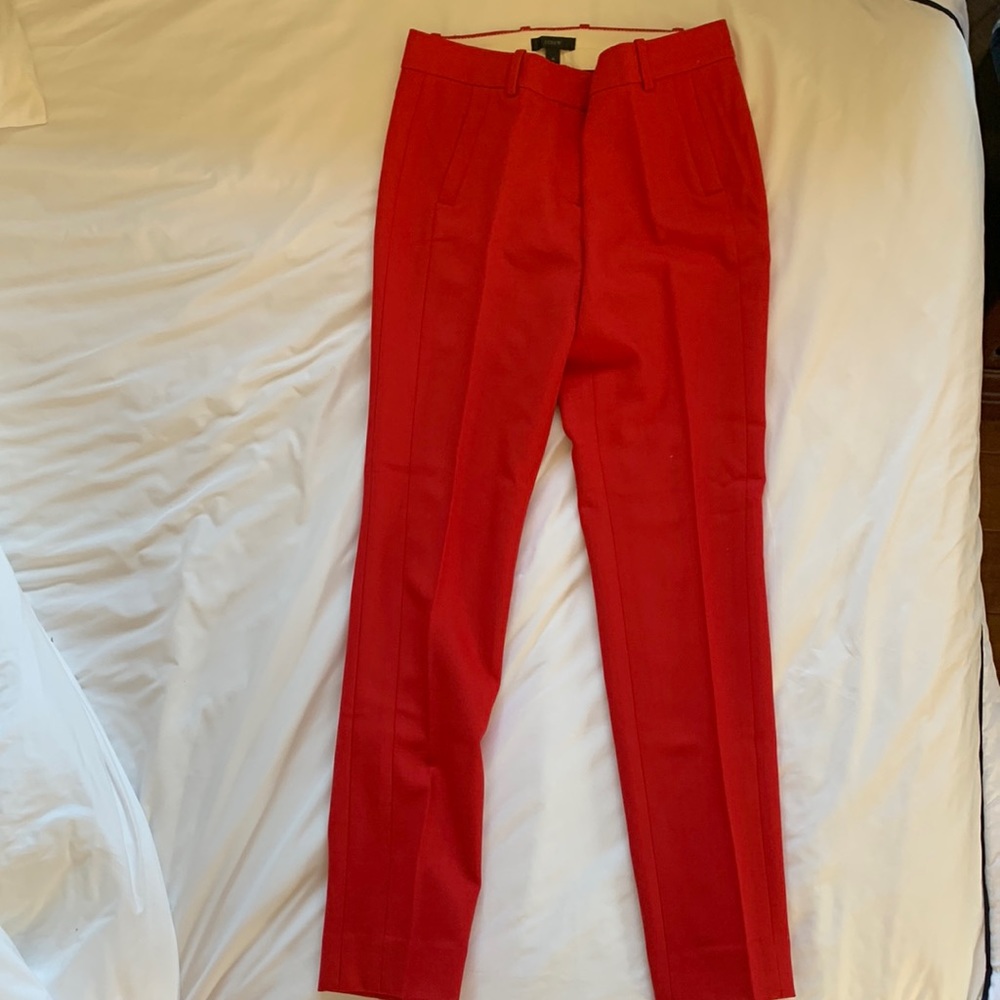 J crew red trouser